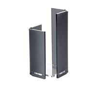 LINEE Recanati MediterRANEA Porte-gobelets simple en PMMA 10 x 10 x 20 cm - Support moderne de table pour verres - Fabriqué en Italie (fumé gris satiné)