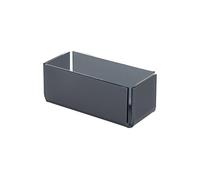 LINEE Recanati MediterRANEA Porte-Sachets de Thé - Boîte Design en PMMA 17 x 8 x 7 cm - Accessoire élégant pour table moderne - Fabriqué en Italie (fumé gris satiné)