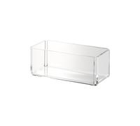 LINEE Recanati MediterRANEA Porte-Sachets de Thé - Boîte Design en PMMA 17 x 8 x 7 cm - Accessoire élégant pour table moderne - Fabriqué en Italie (Transparent)