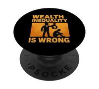 L'inégalité des richesses est Une Erreur (Graphique Jaune) PopSockets PopGrip Adhésif
