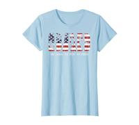 Lineman Dad Dad Myth Legend American Flag T-Shirt