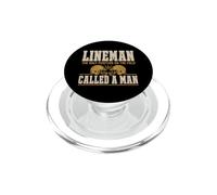 Lineman The Only Position Called A Man Football Player PopSockets PopGrip pour MagSafe