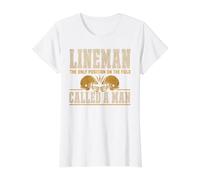 Lineman The Only Position Called A Man Football Player T-Shirt Graphique avec Valeur