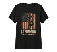 Lineman University, États-Unis, Lineworker Vintage T-Shirt Haut de Gamme