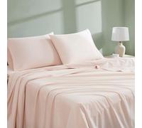 Linen Closet Parure de lit 4 pièces en Coton Bio Rose pâle