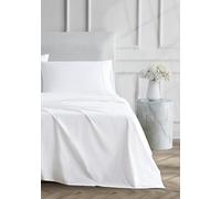 Linen Closet Ultimate Parure de lit 4 pièces en Percale Blanc Arctique