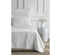 Linen Closet Ultimate Parure de lit 4 pièces en Percale Gris Clair pour Grand lit