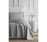 Linen Closet Ultimate Parure de lit 4 pièces en Percale Gris foncé pour Grand lit