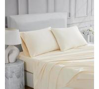Linen Closet Ultimate Parure de lit 4 pièces en Percale Ivoire