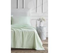Linen Closet Ultimate Parure de lit 4 pièces en Percale Vert Sauge