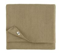 Linen & Cotton Nappe de Table en Tissu Drap de Table à Manger Décoration de Table en Bois Hygge - 100% Lin, Beige (140 x 350 cm) Grande Taille pour Maison Cuisine Anniversaire Mariage Fête Noël Dîner