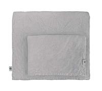 Linen & Cotton Set de Housse de Couette Extra Douce Alicia, 100% Lin Lavé - Gris Clair (200 x 200cm - Double)