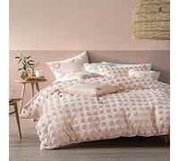 Linen House Linge De Maison Haze Housse De Couette, Peach, Super King