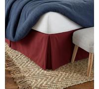 Linen Market Cache-sommier en Microfibre, Facile à Installer, Chute de 36 cm, résistant au rétrécissement et à la décoloration, décoration de Chambre (lit Queen Size, Bordeaux)