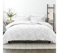 Linen Market Housse de couette pour grand lit (gris) - Profitez d'un confort hôtelier avec une douceur inégalée, des imprimés exquis et des couleurs unies pour une chambre de rêve - Parure de lit avec