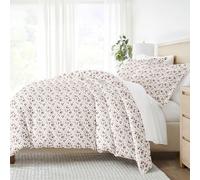 Linen Market Parure de lit avec Housse de Couette, Rose Fleur, Grand lit/lit