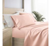 Linen Market Parure de lit de Luxe à Poches Profondes, Grand lit, Rose poudré