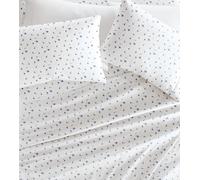 Linen Market Parure de lit en Microfibre, Motif Floral Doux, Bleu Clair, très Grand lit