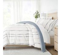 Linen Market Parure de lit en Microfibre, Urban Vibe Bleu Marine, lit Double Extra Long
