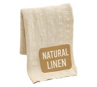 LINEN WORLD Drap de bain pur et naturel en lin et coton - Mélange de lin naturel, doux et à séchage rapide, très absorbant, style hôtel, qualité spa pour les peaux sensibles