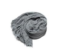 LinenMe Cheche Femme et Homme, Écharpe, Foulard, Chale - 100% Lin - Taille 100 x 200 cm - pour l'été, la plage, léger, respirant, avec Franges - Stormy sea