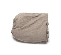 LinenMe Drap Housse en Lin lavé 140 x 220 x 20 cm - 100% Lin prélavé Doux - Drap-Housse avec Coins élastiques - Linge de lit d'été - Thermorégulateur, hypoallergénique - Naturel
