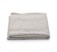 LinenMe Natural Drap Plat en Lin Crushed, Double (230 x 275 cm)