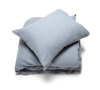 LinenMe Parure de lit Lin Lavé 100% - Housse de Couette 140x200 cm et 1 x Taies d'oreiller 50x70 cm