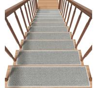 Linens Tapis d'escalier 76 x 20 cm avec envers en caoutchouc antidérapant pour entrée/cuisine/salle de bain, lavable en machine et séchage rapide