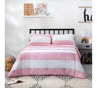 Linenspa Couette réversible en Duvet synthétique pour Toutes Les Saisons - Hypoallergénique - Rembourrage en Microfibre - Lavable en Machine