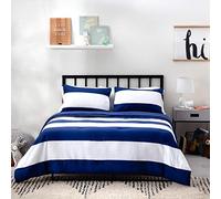 Linenspa Couette réversible en Duvet synthétique pour Toutes Les Saisons - Hypoallergénique - Rembourrage en Microfibre - Lavable en Machine
