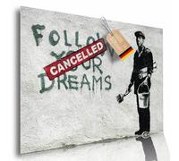 Lineo Affiche Follow Your Dreams - Art Moderne 60 x 42 cm Street Art Graffiti Poster Mural Loft Salon (Follow Your Dreams)