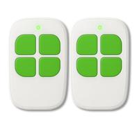 LINEOPS - 2X Télécommande Portail Compatible avec SCS Sentinel AAM0085 AAM0084, AAM0049 ControlGate 433Mhz - Piles Incluses - Garantie 3 Ans - Vert x2