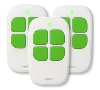 LINEOPS - 3X Télécommande Portail Compatible avec SCS Sentinel AAM0085 AAM0084, AAM0049 ControlGate 433Mhz - Piles Incluses - Garantie 3 Ans - Vert x3