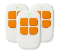 LINEOPS - 3X Télécommande Portail Compatible avec SCS Sentinel AAM0094 AAM0084, AAM0085 ControlGate 433Mhz - Piles Incluses - Garantie 3 Ans - Orange x3