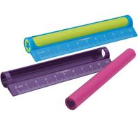 Lineout 40370 Règle Gomme Avec Règle De 10 Cm [Lot De 1] Gomme Sans Pvc Et Phtalate ¿ Rose/Violet Ou Bleu/Vert[Z962]