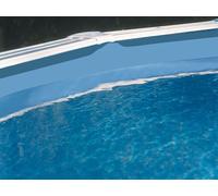 Liner 0,40 bleu uni piscine ovale 6,10m x 3,75m x 1,20m