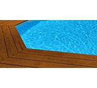 Liner 75/100 compatible Piscine Waterclip LUCON 574x414x111 bleu foncé