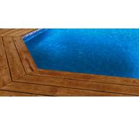 Liner 75/100 Hexagonale bleu foncé frise olympia