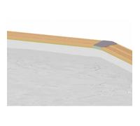 Liner 75/100 PVC gris pour piscine en bois OCEA octogonale 430cm - UBBINK - 7514910