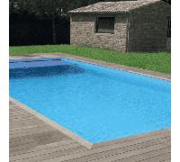 Liner armé uni standard Alkorplan - Bleu Adriatique - 1,65 x 25 m