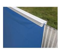 Liner pour piscine acier Gre ovale fixation avec profil d’accrochage Dimension - 6,10 x 3,75 x h1,32m, Coloris - Bleu uni
