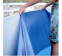 Liner bleu clair Gre pour piscine ovale 730 x 375 cm
