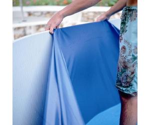 Liner bleu pour piscine GRE - 7,30 x 3,75 x H 1,32 m - 40/100e