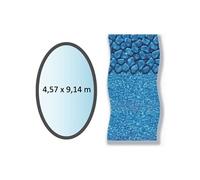 Swimline Liner Boulder forme ovale 4,57 x 9,14 m pour piscine hors sol LI1530SBO