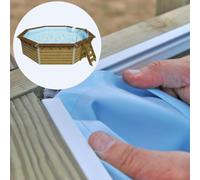 Liner compatible piscine Blooma Kari Ø460 H130 cm - bleu - 75/100ème