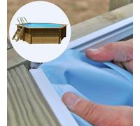 Liner compatible piscine Blooma Lunda Ø412 H120 cm - bleu - 75/100ème