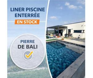 Liner en stock 85/100ème vernis pierre de bali : 6.00 × 3.00 × 1.50 m