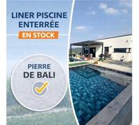 Liner en stock 85/100ème vernis pierre de bali : 7.00 × 3.00 × 1.50 m