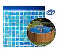 Liner mosaïque pour piscine hors sol ronde Gre Pool - Ø 5,50 x 1,32 m